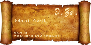 Dobrai Zsolt névjegykártya