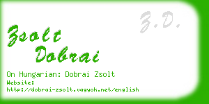 zsolt dobrai business card